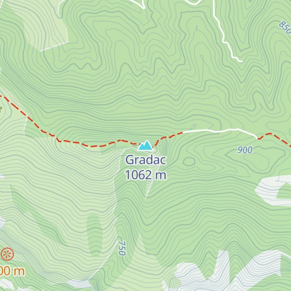 Map of Gradac