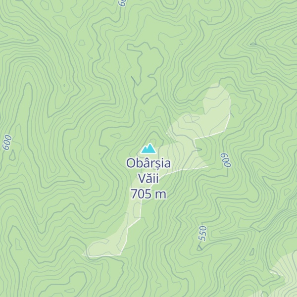 Map of Obârșia Văii