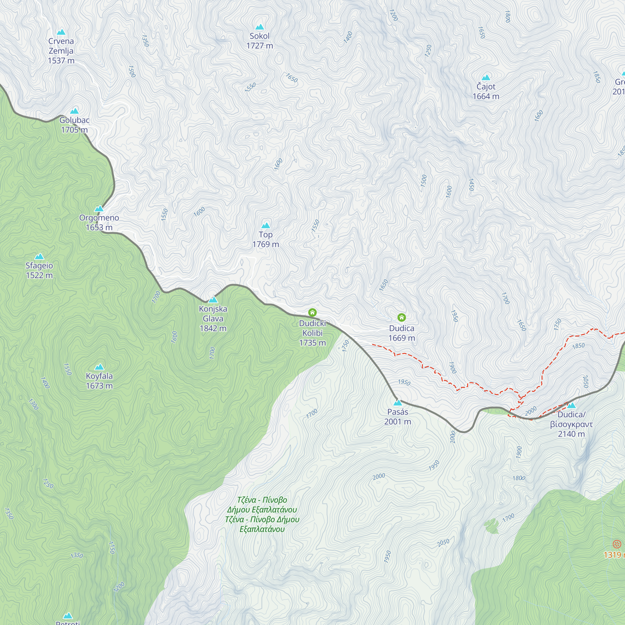 Dudicki Kolibi map