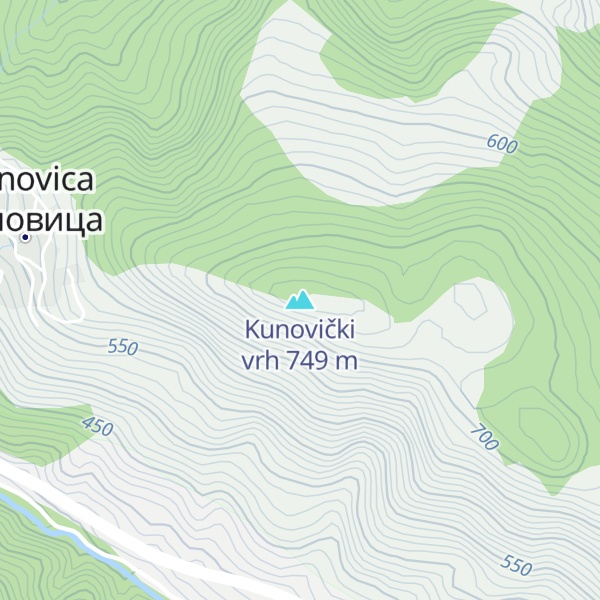 Map of Kunovički vrh