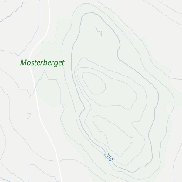 Map of Östra Mosterberget