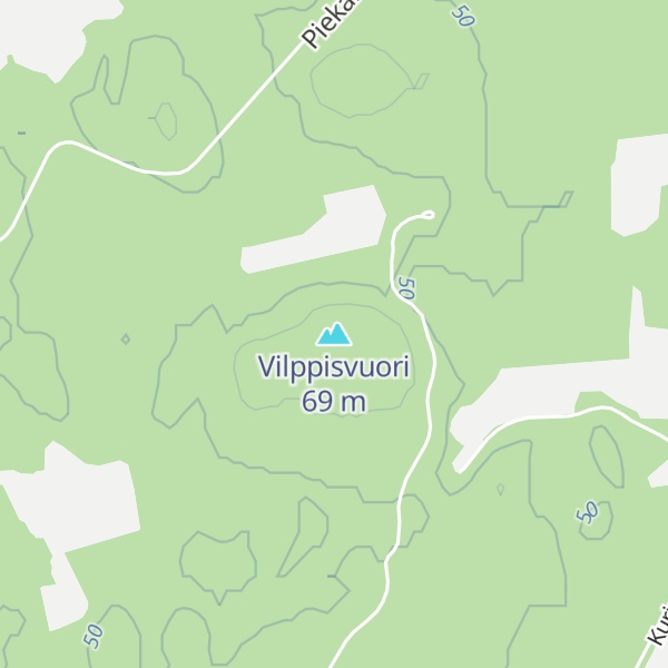 Map of Vilppisvuori