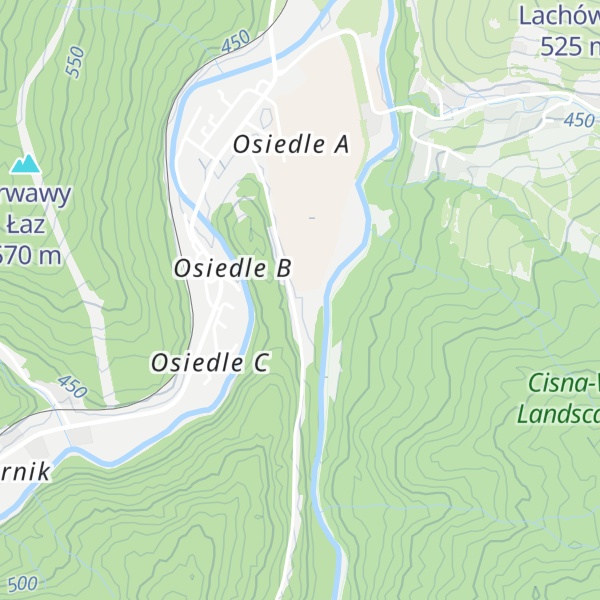 Map of Dawna lokomotywnia kolejki leśnej