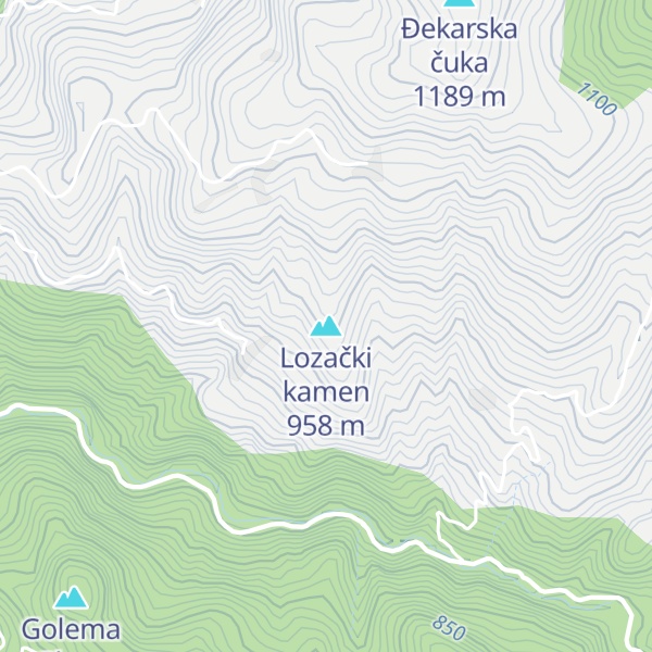 Map of Lozački kamen