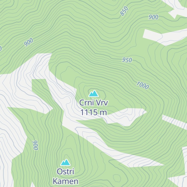 Map of Crni Vrv