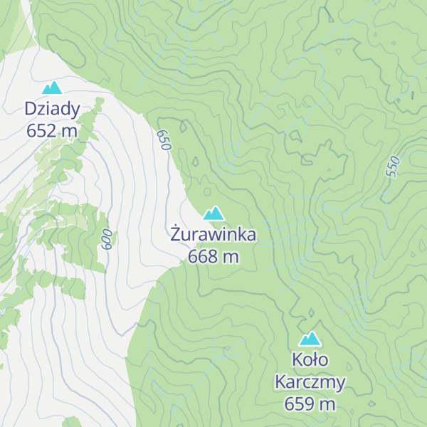 Map of Żurawinka