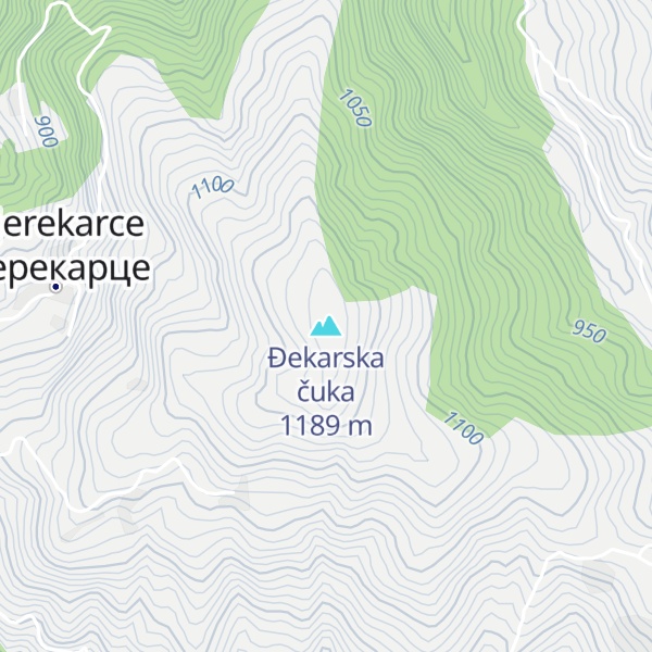 Map of Đekarska čuka