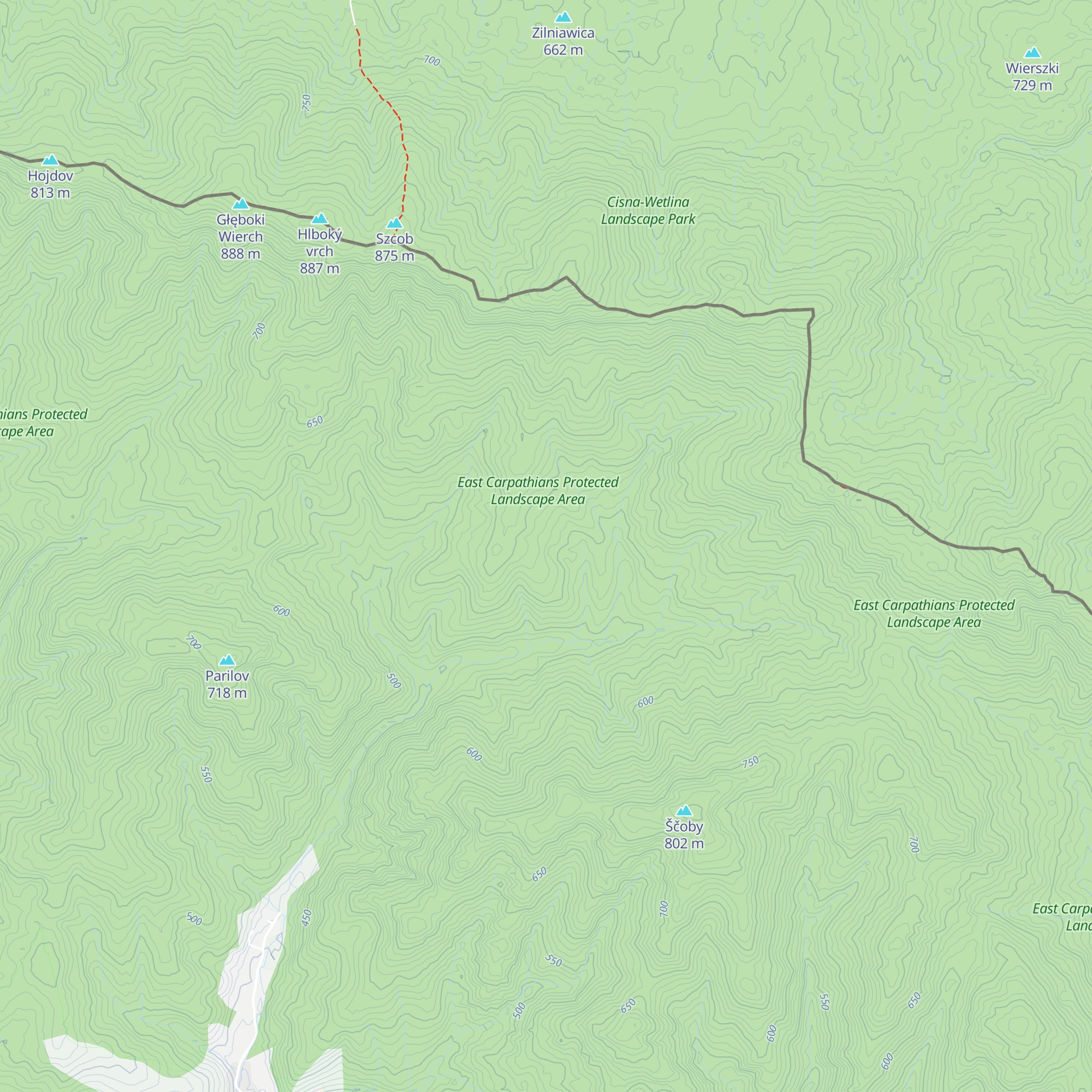 Beskyd map