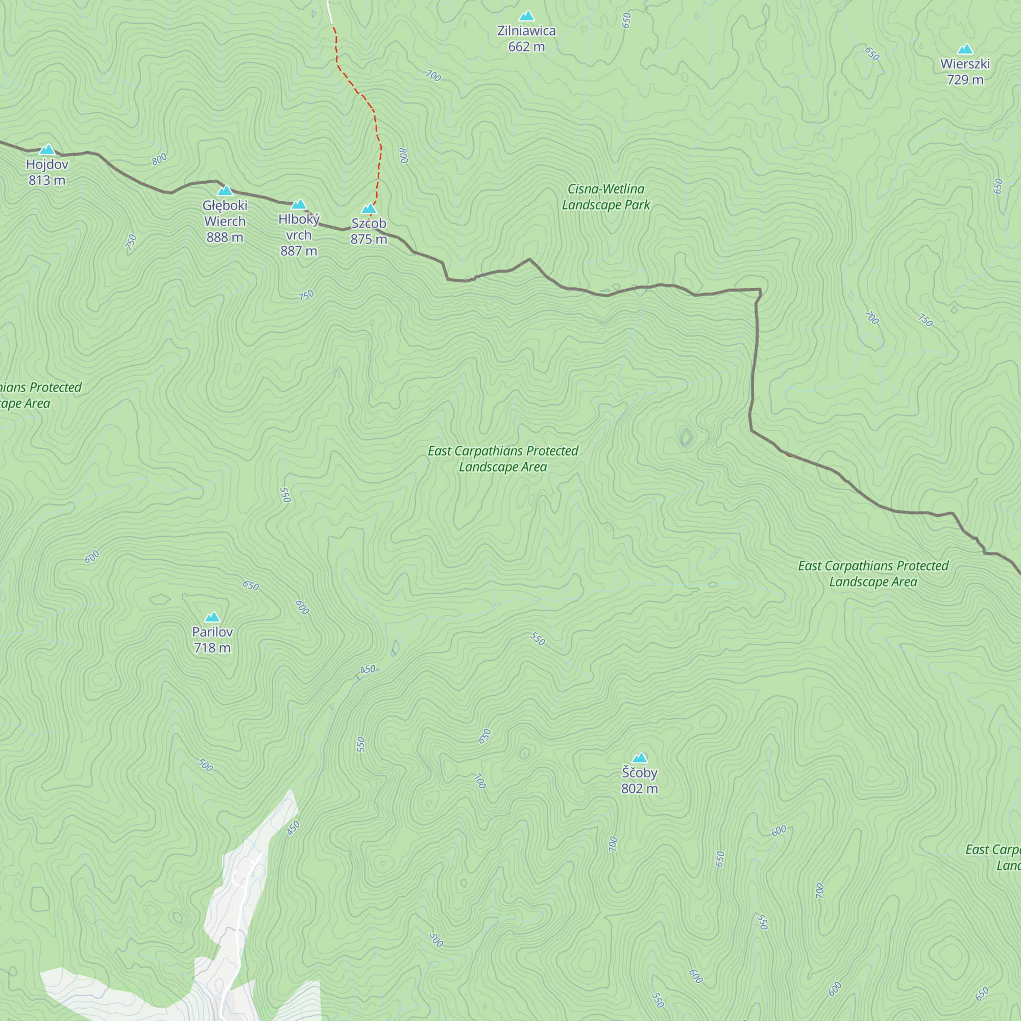 Beskyd map
