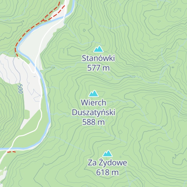Map of Wierch Duszatyński