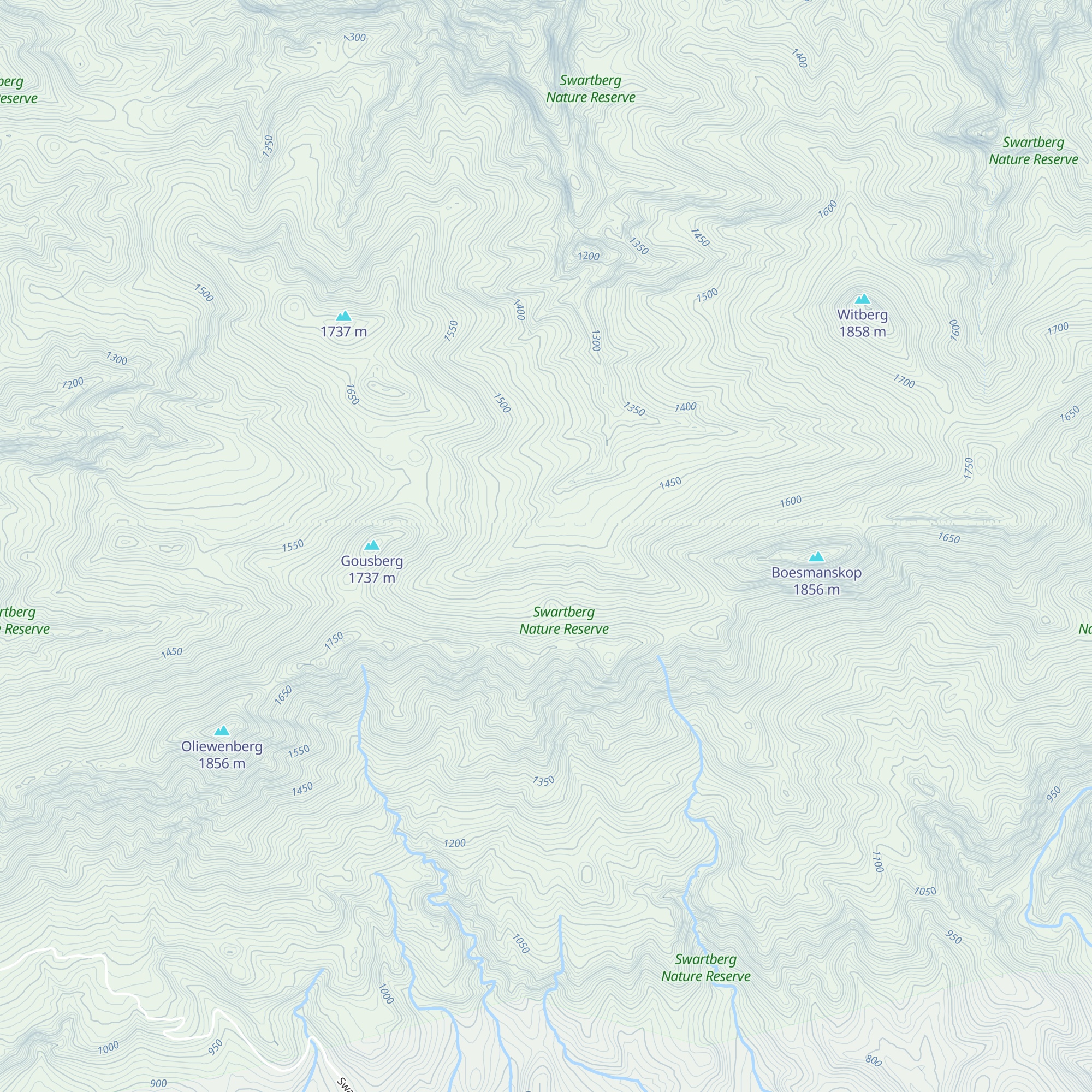 Bothashoek Hut map