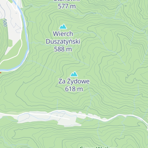 Map of Za Żydowe