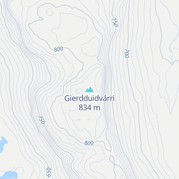 Map of Gierdduidvárri