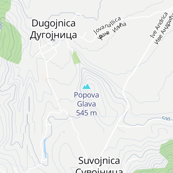 Map of Popova Glava