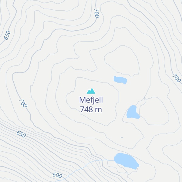 Map of Mefjell