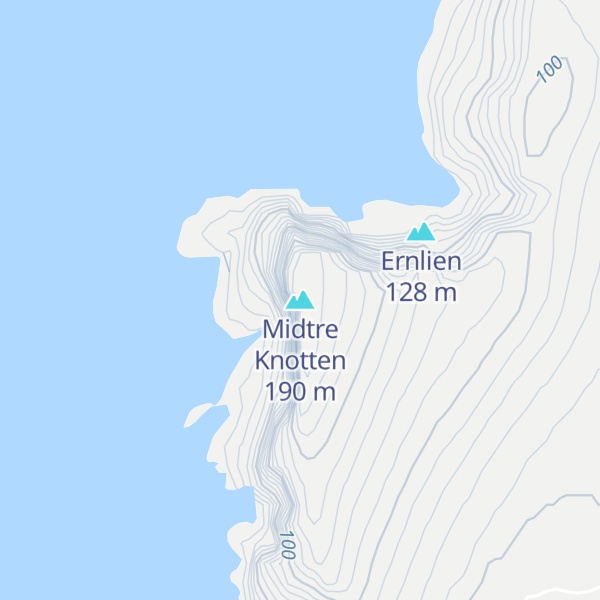 Map of Midtre Knotten