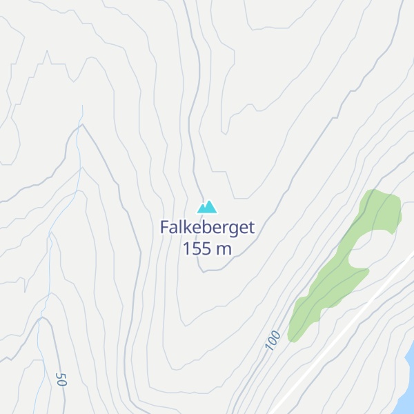 Map of Falkeberget