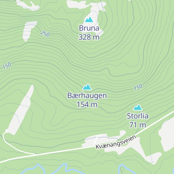 Map of Bærhaugen