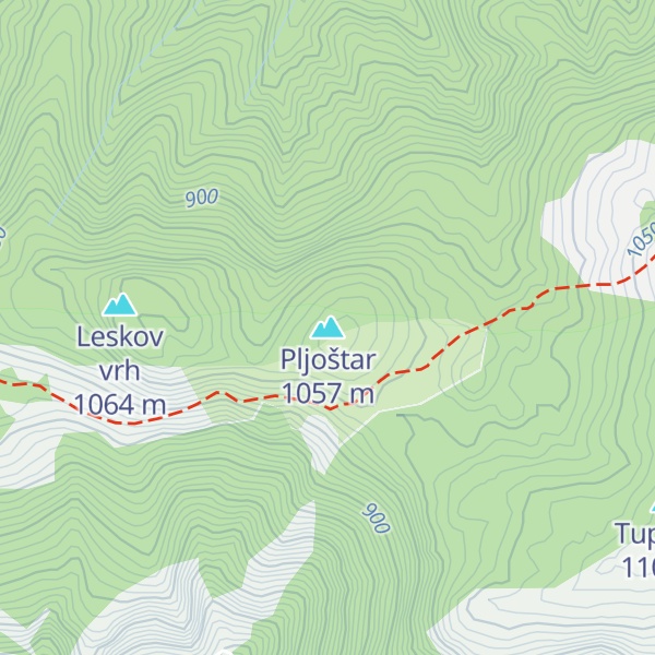 Map of Pljoštar