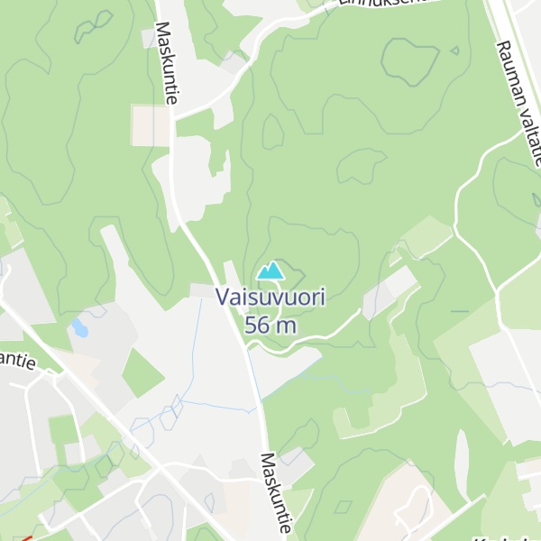 Map of Vaisuvuori