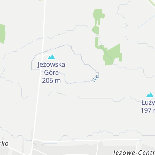 Map of Łysa Góra
