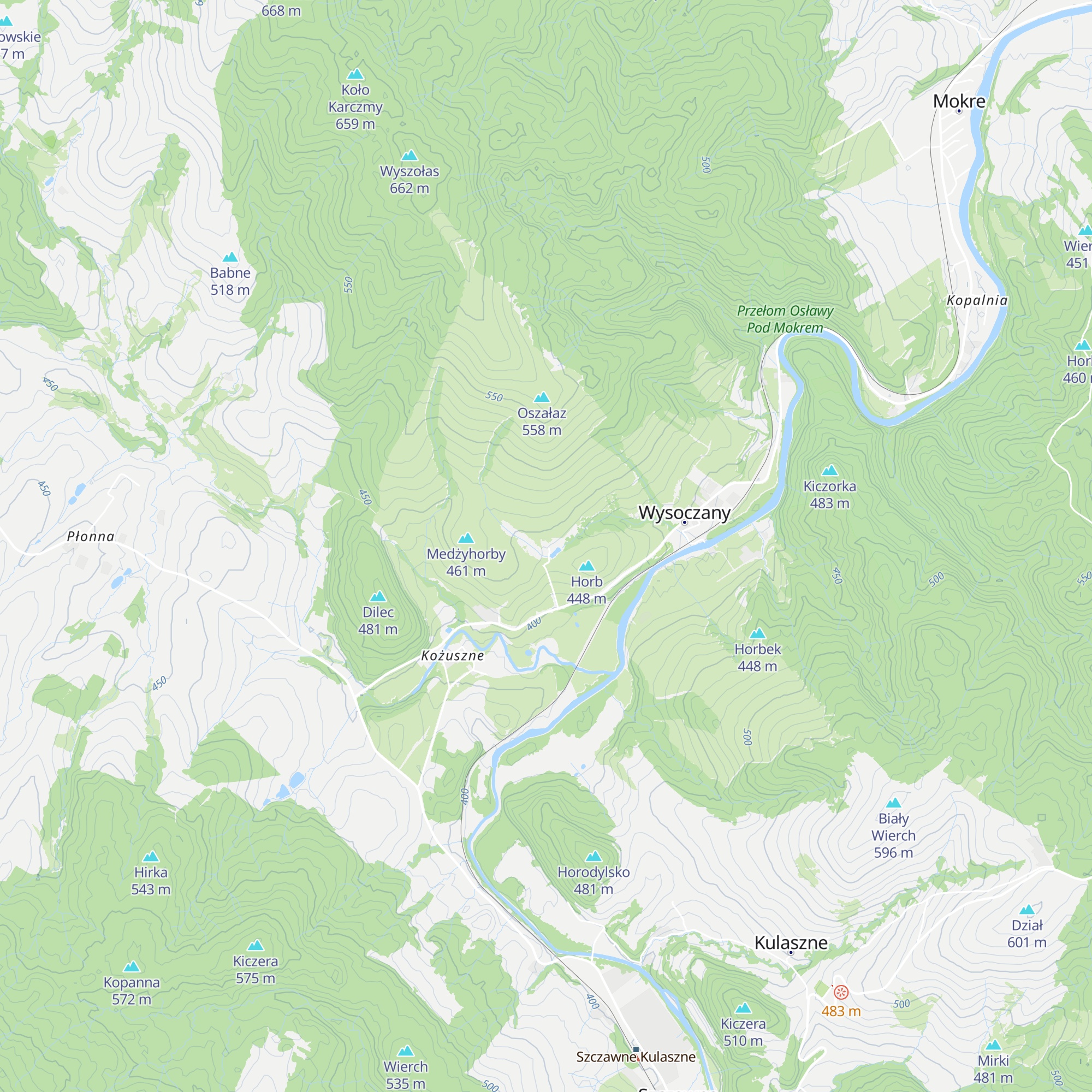 Sokolisko map