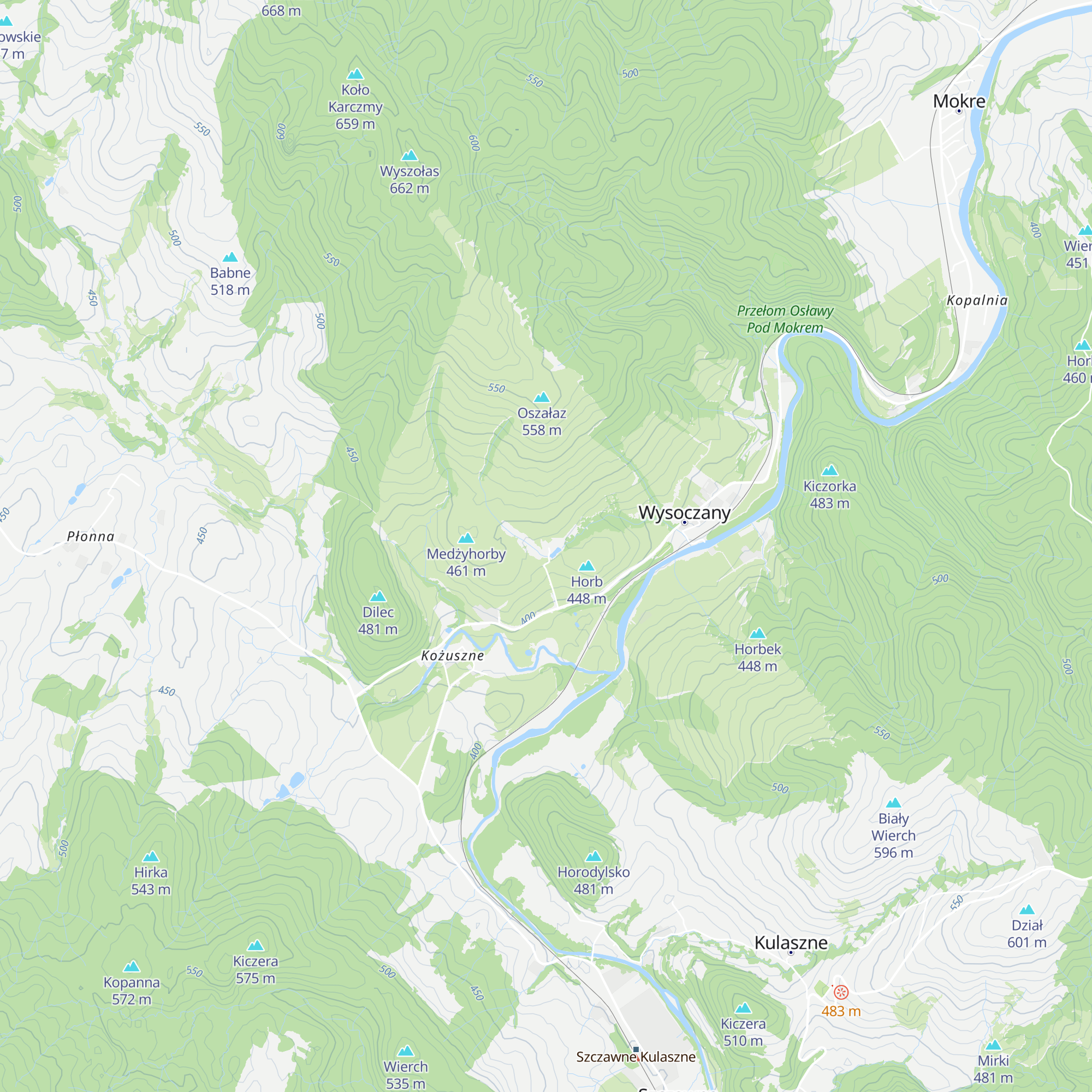 Sokolisko map