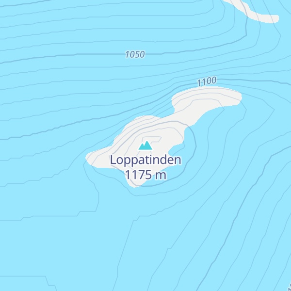 Map of Loppatinden