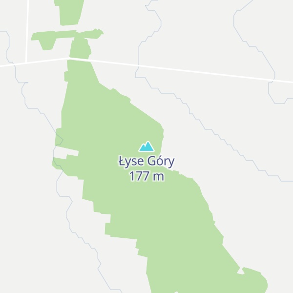 Map of Łyse Góry