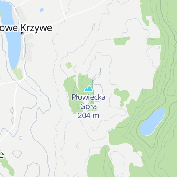 Map of Płowiecka Góra