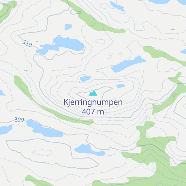 Map of Kjerringhumpen