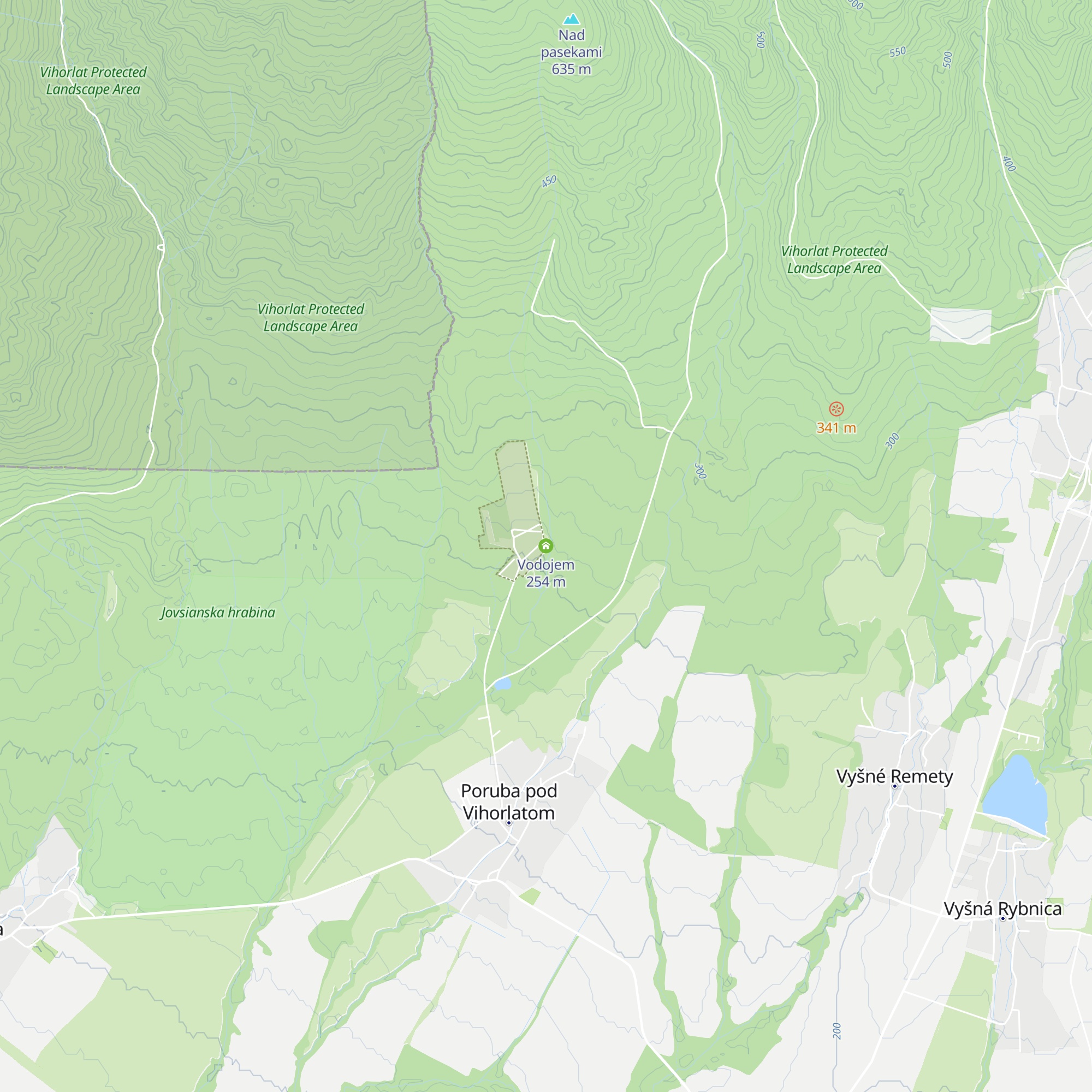 Vodojem map
