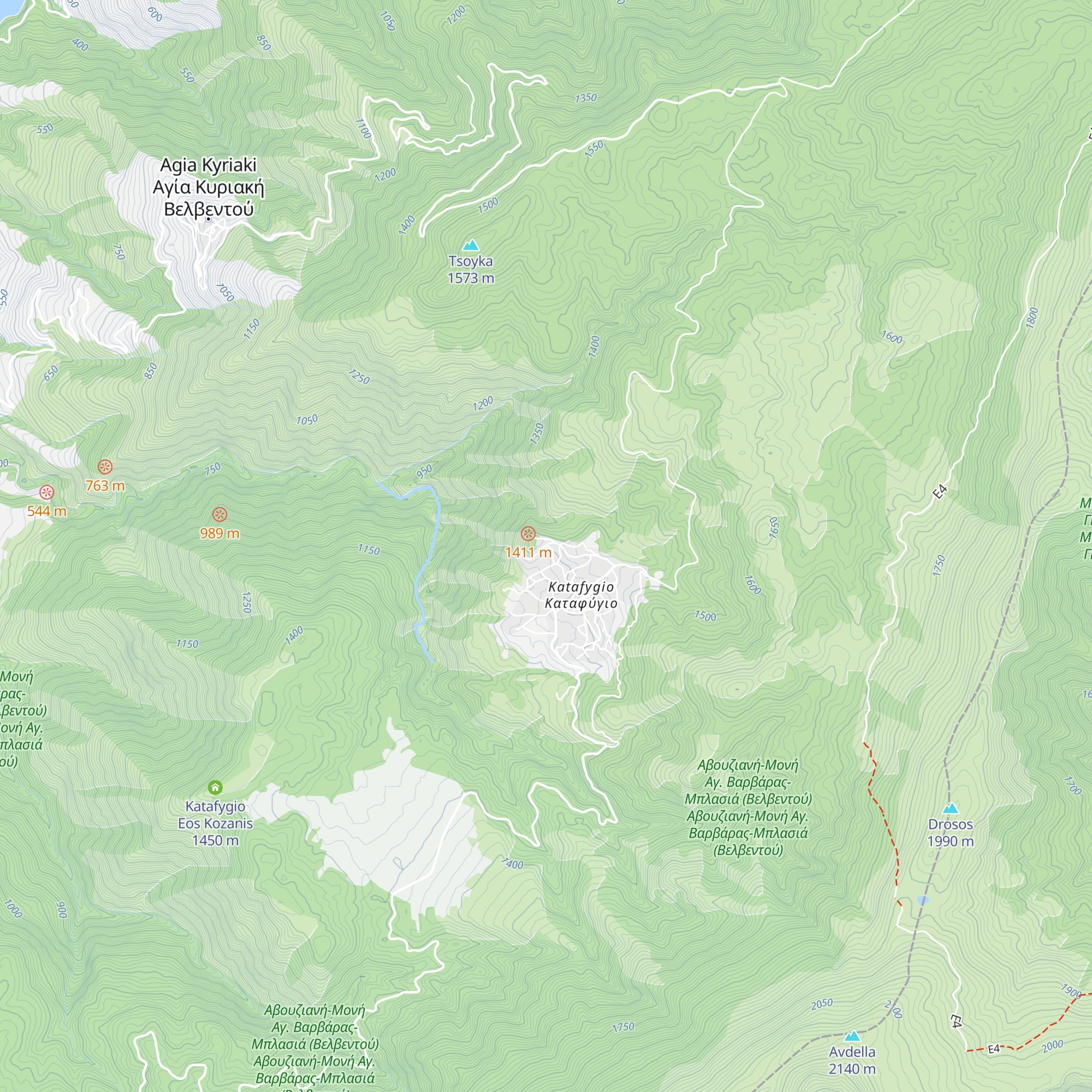 Alpine club katafigi map