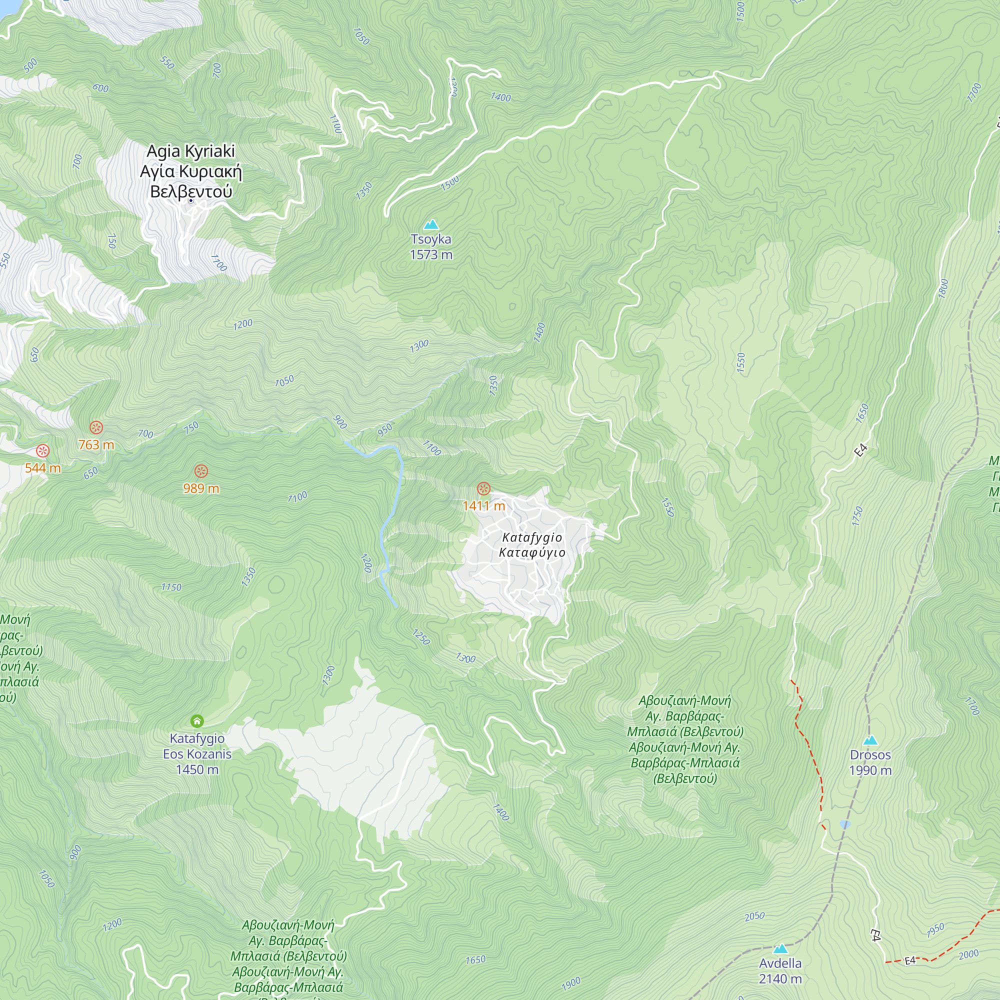Alpine club katafigi map