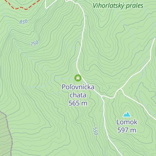 Map of Poľovnícka chata
