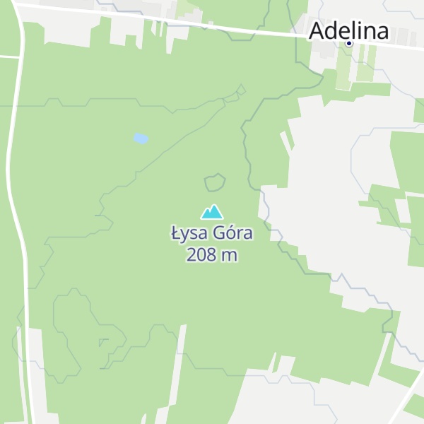 Map of Łysa Góra