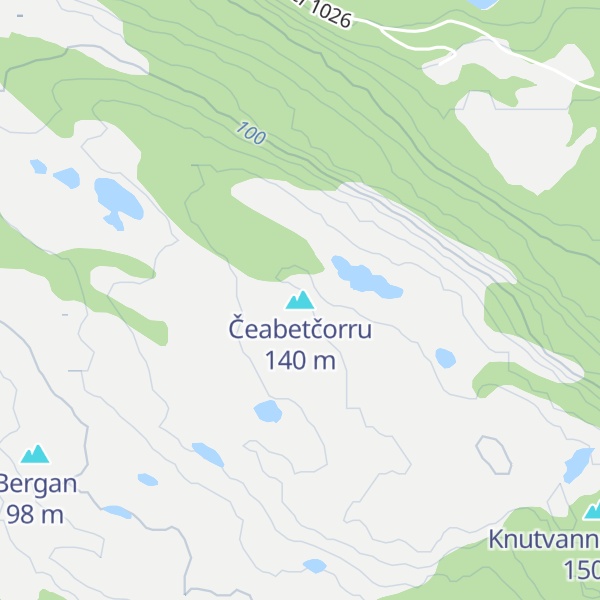 Map of Čeabetčorru
