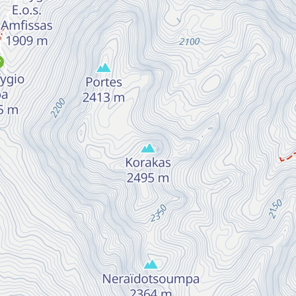 Map of Korakas