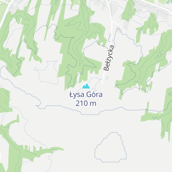 Map of Łysa Góra