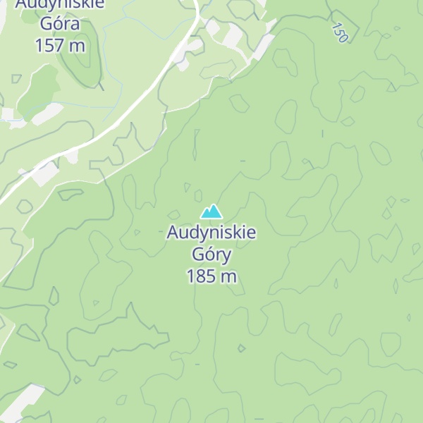 Map of Audyniskie Góry