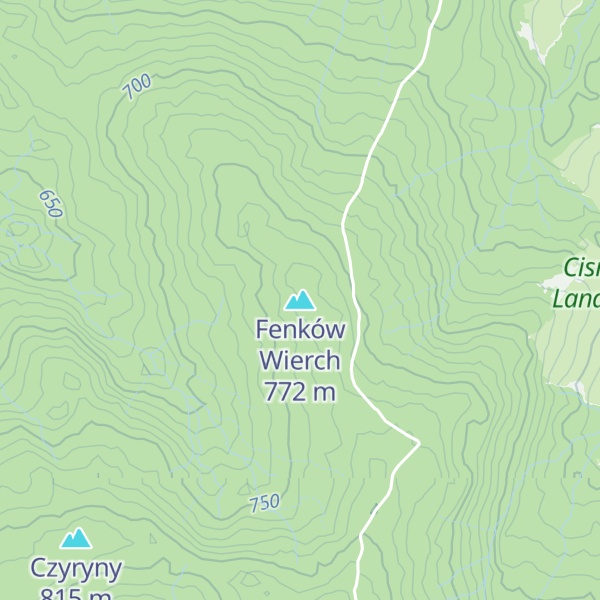 Map of Fenków Wierch