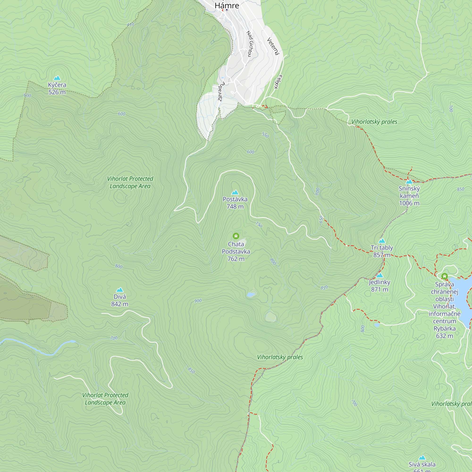 Chata Podstavka map