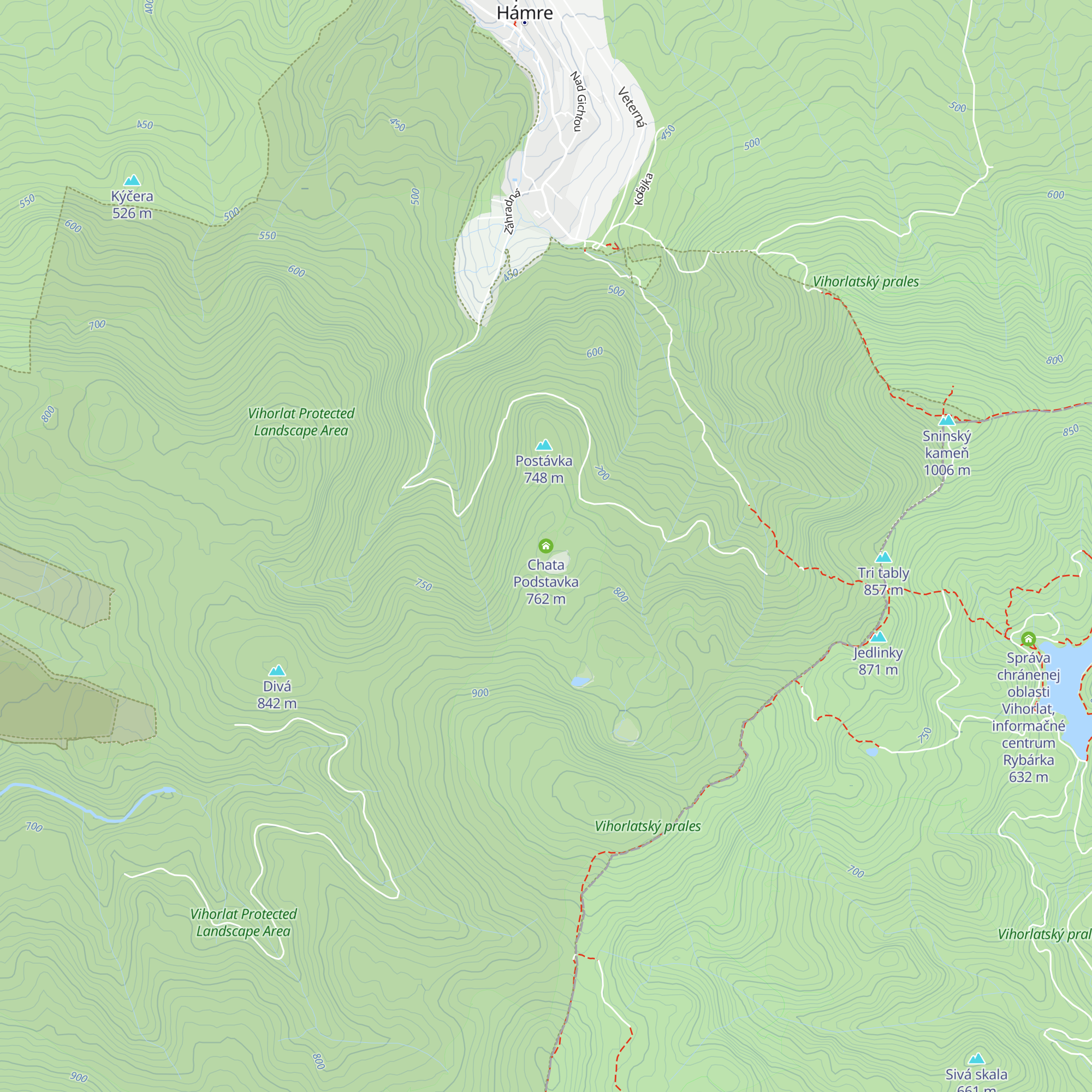 Chata Podstavka map