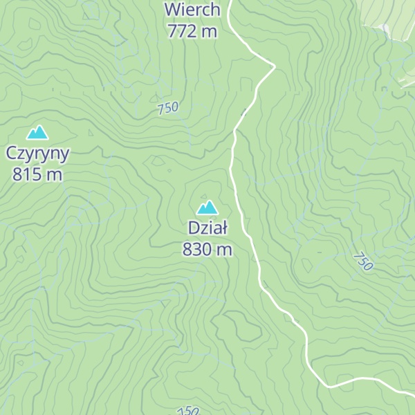 Map of Dział