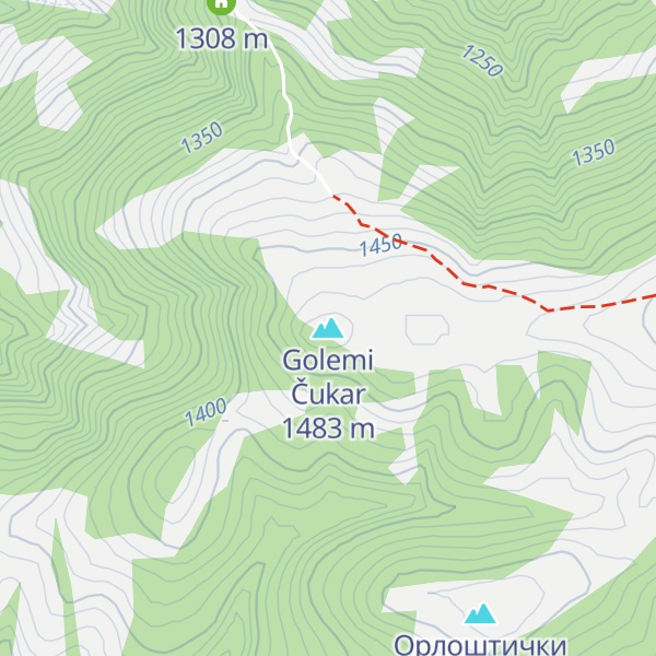 Map of Golemi Čukar