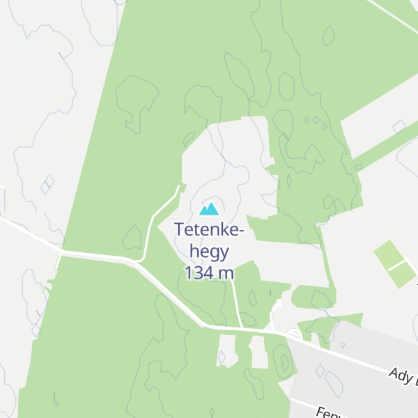 Map of Tetenke-hegy
