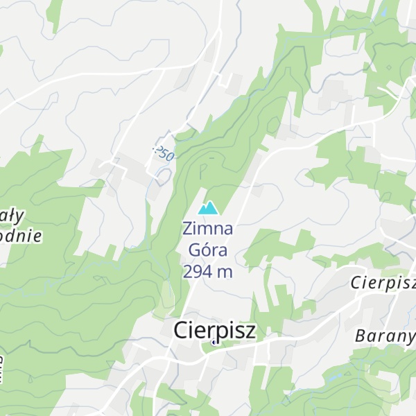 Map of Zimna Góra