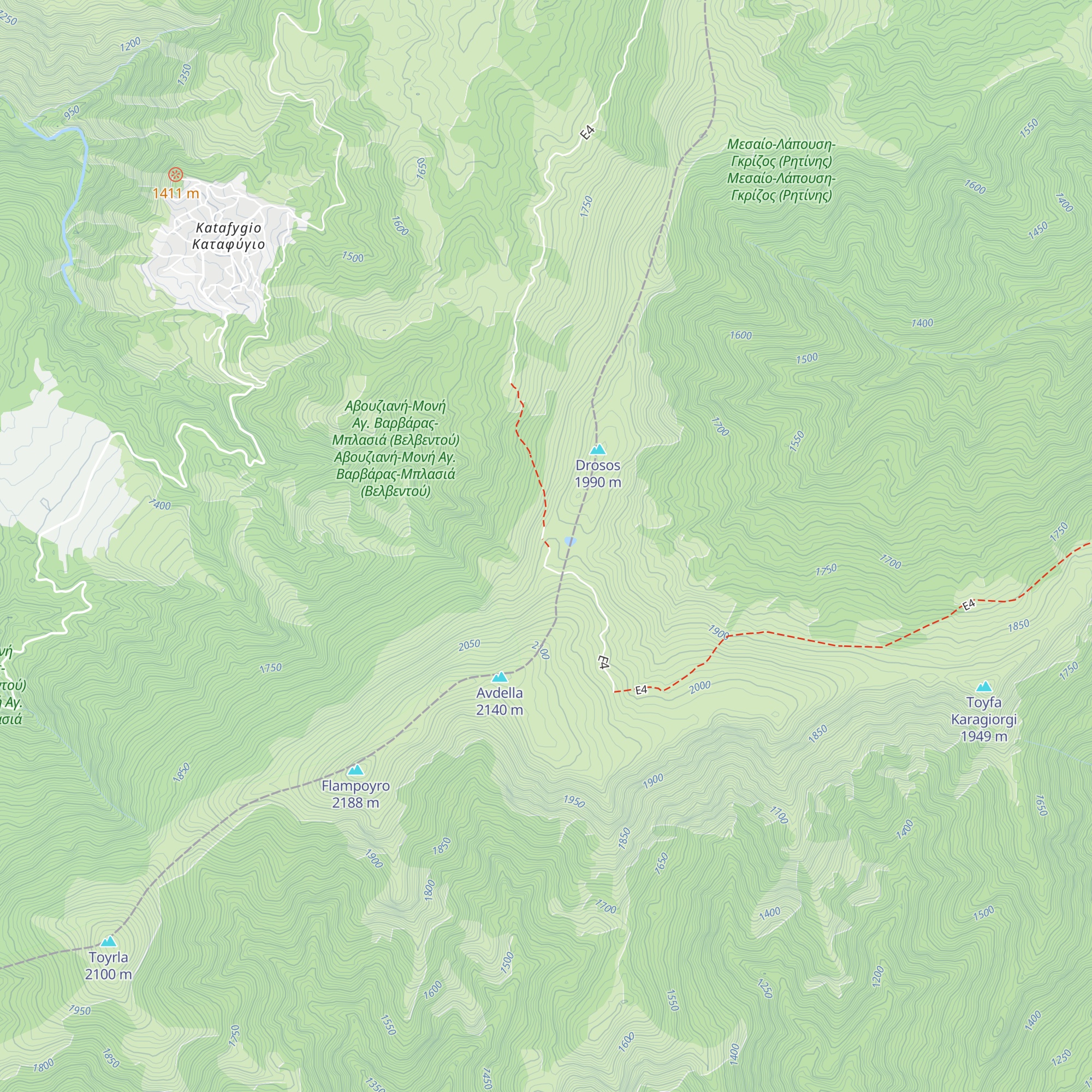 Katafygio Seo Kozanis map
