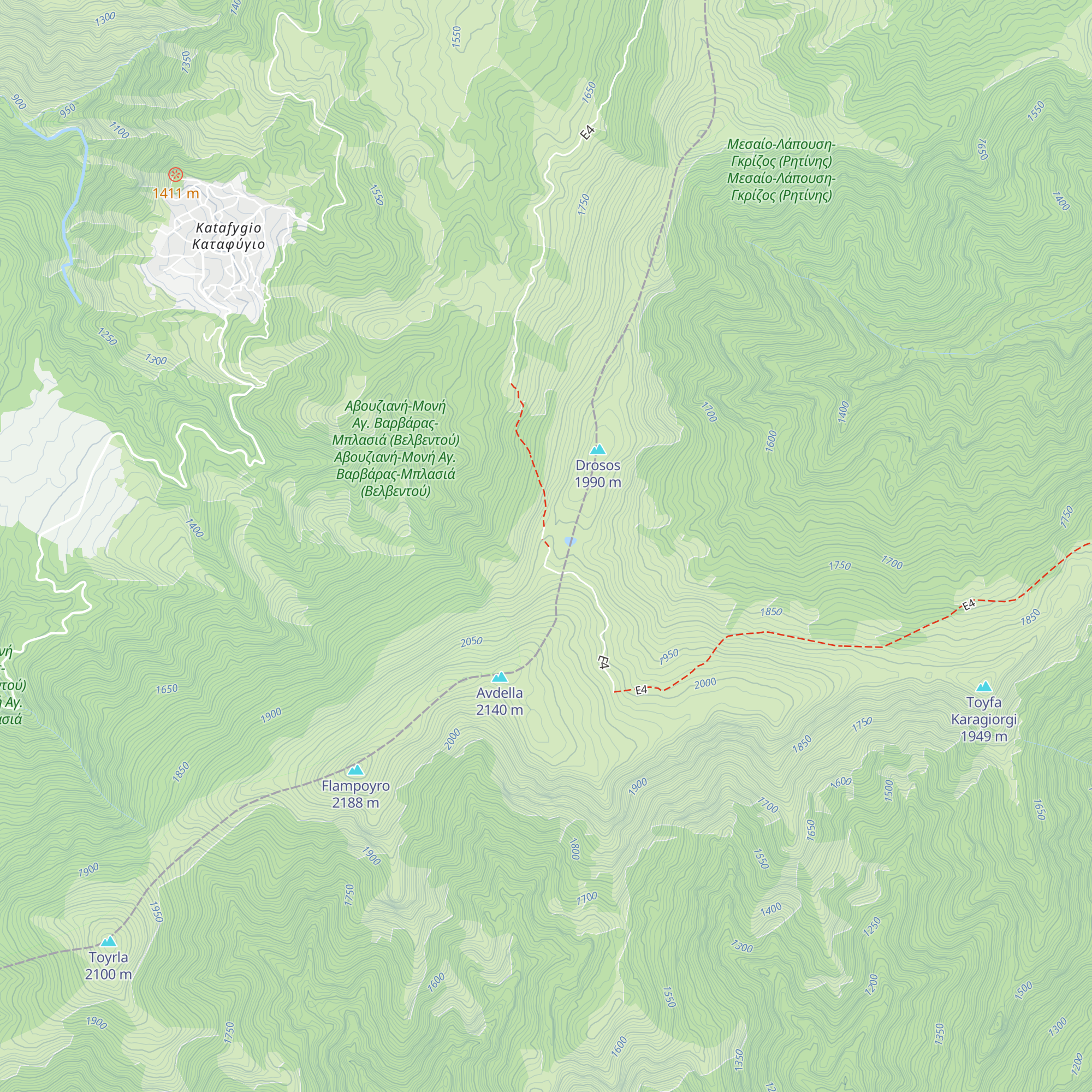 Katafygio Seo Kozanis map