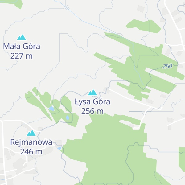 Map of Łysa Góra